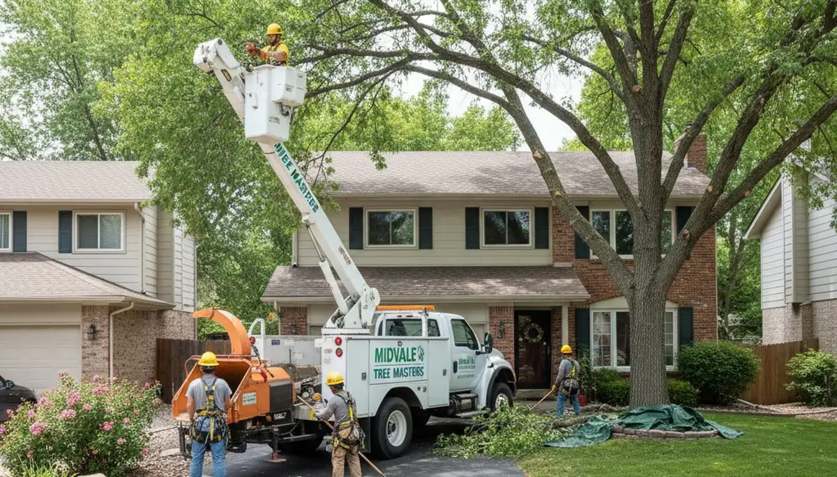 Residential tree removal and trimming service in Midvale, Salt Lake City UT improving home safety and appearance