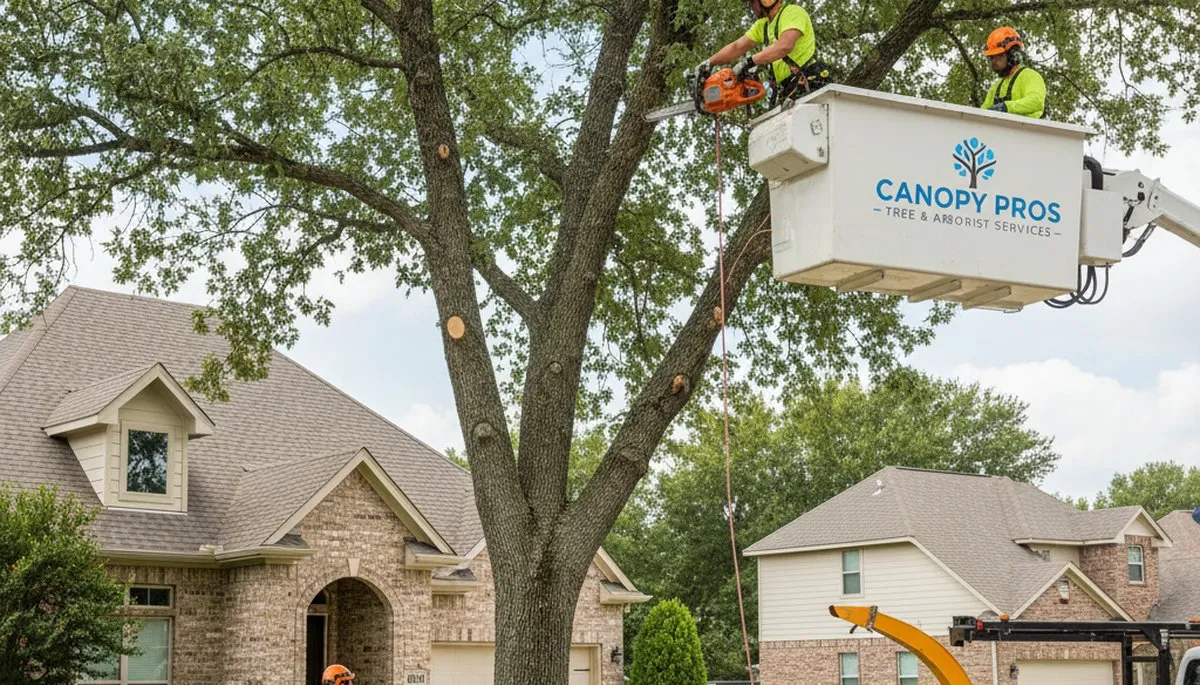 Arborist trimming maple tree in Salt Lake City, UT for Chop Chop Tree professional tree care services