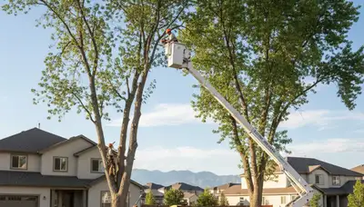 Professional tree removal service in Salt Lake City UT safely cutting and clearing large trees