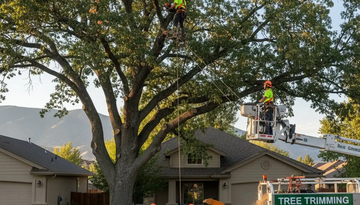 Professional tree removal service in Salt Lake City UT safely cutting large trees